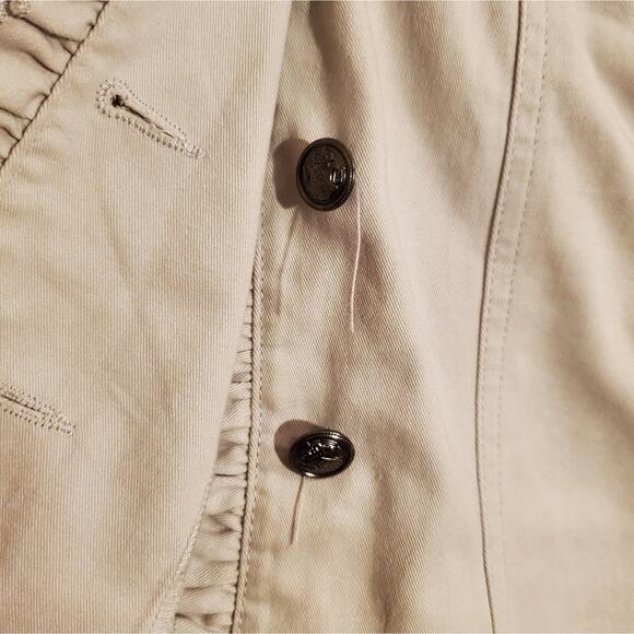 Sandro Grey Ruffle Jacket, Sz XL - Picture 3 of 9